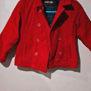 Red Short Blazer