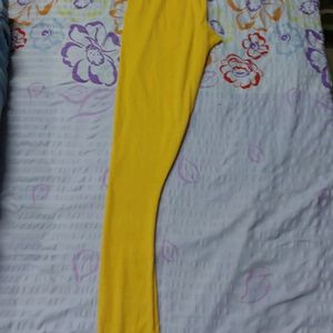 Western Wear Leggings ( LEMON YELLOW )