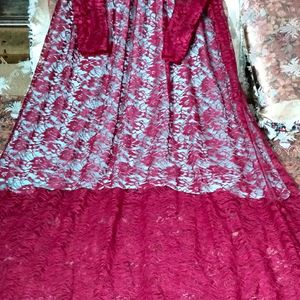 New Stayle Gown Dress With Kurti Ne