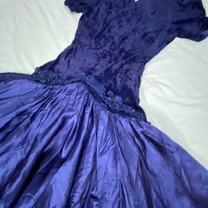 Vintage Velvet Satin Dress