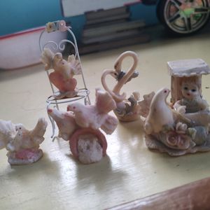 Ceramic Figurines Dove Edition- 5 Pieces