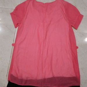 PINK SHORT DRESS (Stretchable)