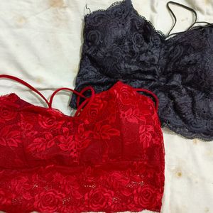 Fancy Lace Bra Lingerie Set Padded