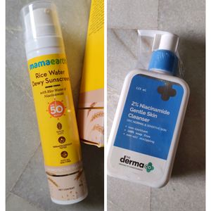 Set Of Sunscreen And Cleanser