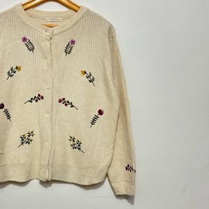 Vintage Embroidery Cardigan