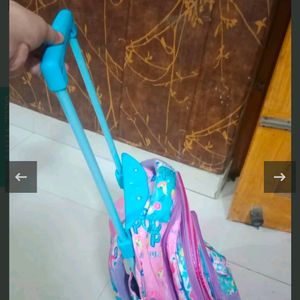 Trolley School bag For Girls