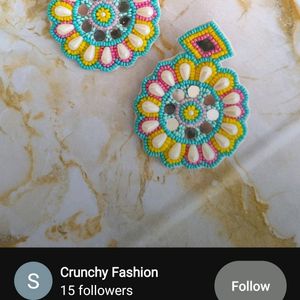 Navratri Fabric Earrings 😍