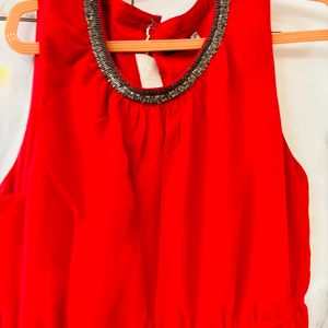 Beautiful Red Party Wear Dress