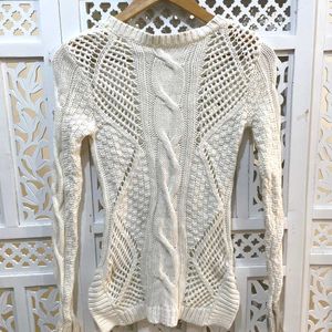 Imported Crochet White Top By Rubbish