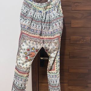 Zara Premium Trouser - Multi Colour Print