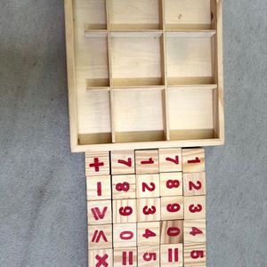 Wooden Alphabet and Numbers  blocks(improve kids motor skil)