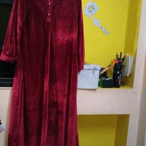 Maroon Colour Abaya Full Hight