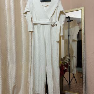 White Formal Jumpsuit