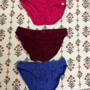 Low Waist Cotton Panty Set Of 3