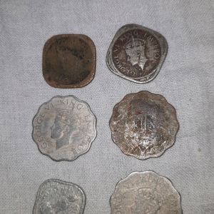 One ANNA Old 6 Coins