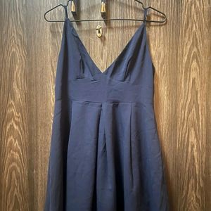 Blue Strapped Dress.