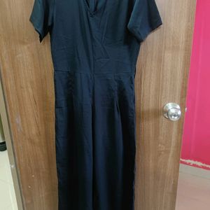 Black Jumpsuit With Belt For Women Size S.