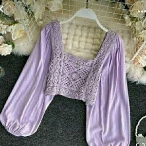 S Size lavender Top 💜