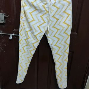 lemon yellow n white kurta set