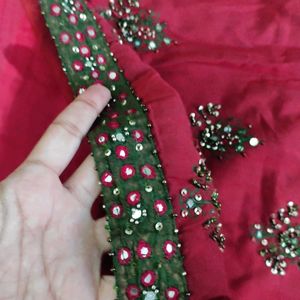 Diwali Sale! Red Green Kurta Set