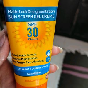 Matte Look Depigmentation Sun Screen Gel Cream