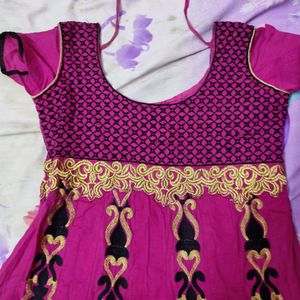 Anarkali Kurthi Set Cotton