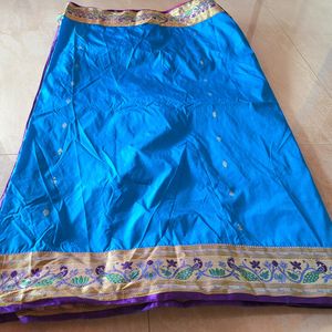 Pithani saree in blue