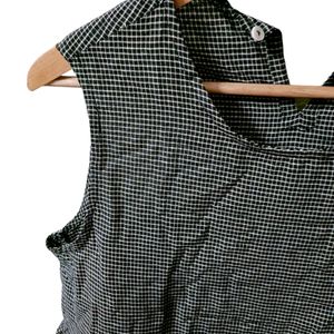 Sleeveless Summer Check Top