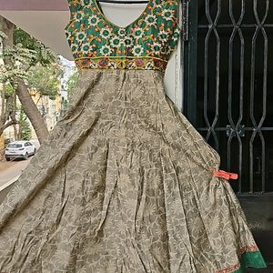 Beautiful Anarkali With Work Dupatta