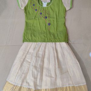 Ethnic Skirt Blouse Set For Junior Girls