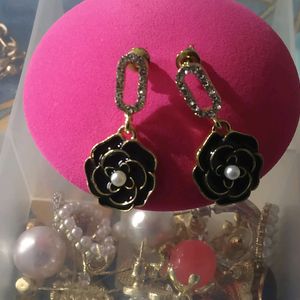 Korean Rose Earrings