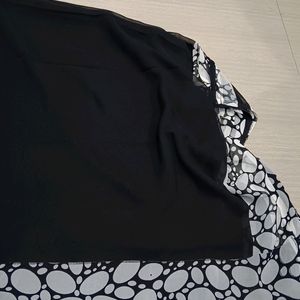 Black And White Saree