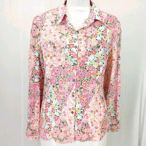 FLORAL SHIRT WITH CLASSIC BACK DESIGN FOR WOMEN