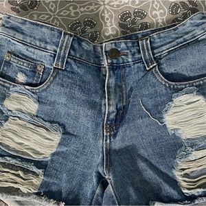 Denim Shorts Dark-blue