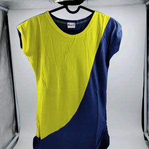 Colour Block Tshirt (Dark Blue)