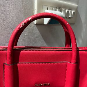 Allen Solly Red Handheld/ Sling Bag