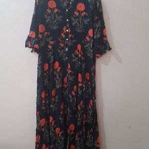 Long Gown Floral Print