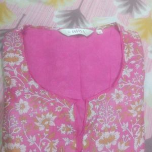 Floral print kurta