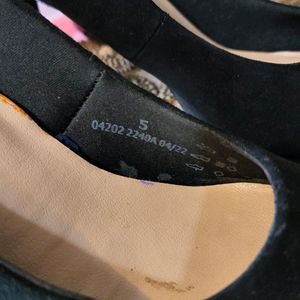 M&S Black Court Shoes