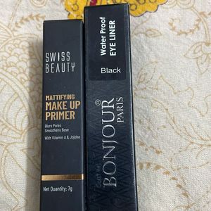 Make Up Primer And black Eyeliner