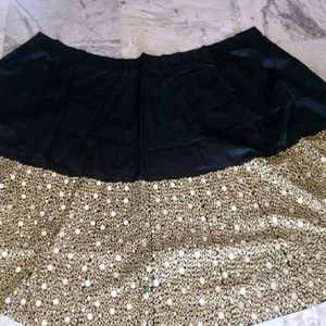 Black Semi-stitched Lehenga