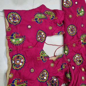 Chaniya Choli With Dupatta Rani Pink Colour