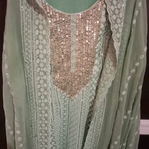 Beautiful Kurta Plazo Set With Dupatta