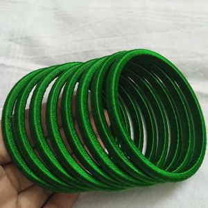 Customized Bangles With silk Thread Set Of 8