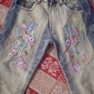 Girls Stylish Bootcut Jeans