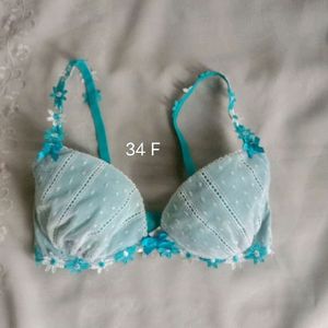 Beautiful Skyblue Bra Wired