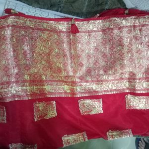 Brand New Red Saree