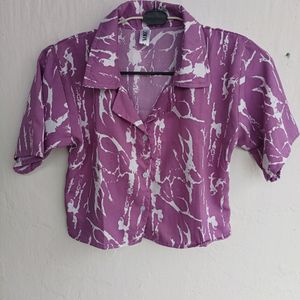Crop Purple 💜 Shirt