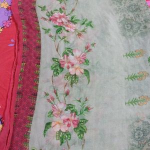 Green Printed Duppta Beautiful Print Combos