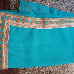 Blue Saree